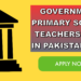 Government Primary School Teachers Jobs in Pakistan 2024